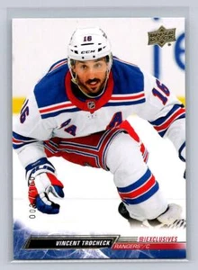 2022-23 Upper Deck ES #591 Vincent Trocheck -UD Exclusives 003/100-Rangers - Imagen 1 de 2