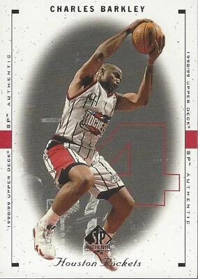 1998-99 Upper Deck SP Authentic #37 Charles Barkley Houston Rockets - Image 1 of 2