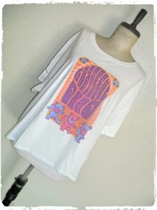 Old Navy Grateful Dead Deadhead Bear Bright Trippy Poster Cropped Tee 3X - Picture 1 of 7