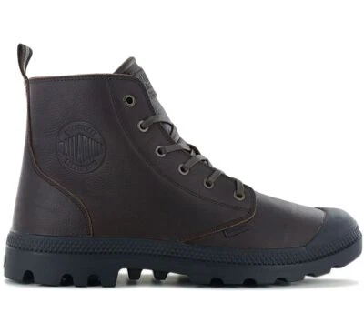 PALLADIUM Pampa Hi Zip Leather ESS - Herren Stiefel Leder Braun 76888-008 Boot