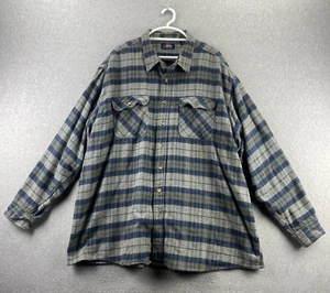 Vintage Five Brother Heavyweight Flannel Shirt Mens 4XLT Plaid Button Up Pockets - Picture 1 of 11