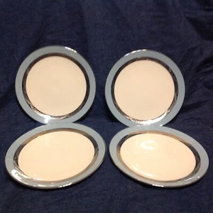 Flintridge China Bridal Wreath Strata Blue Platinum Trim Salad Plate Set of 4 - Picture 1 of 8