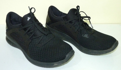 Scarpe da ginnastica Asics Gel Kenun Knit da corsa uomo Eur 47 UK 11 5 US 12 5 tutte nere