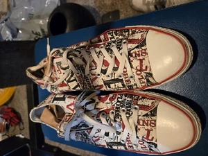 Size 13 - Converse Chuck Taylor All Star Ox Red PRINT Fresh - Picture 1 of 5