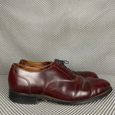 Stafford Comfort Plus Dress Shoes Mens Size 9 D/B Burgundy Leather Made In USA - Image 1 of 4