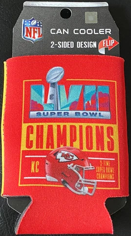 KANSAS CITY CHIEFS SUPER BOWL 57 CHAMPIONS BEER / DRINK CAN COOLER  *IN STOCK* Cover
