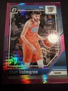 Donruss Optic Pink Hyper Holo Prizm Chet Holmgren 2024-25 - Imagen 1 de 2
