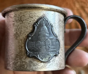 Antica Pubblicità Washington La Capitale Baby Cup Bridgeport Conn - Foto 1 di 8