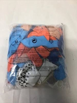 Kit de guirnalda de arco de globo azul y naranja (globo blanco pata de perro) fiesta de cumpleaños Foto 1 de 4