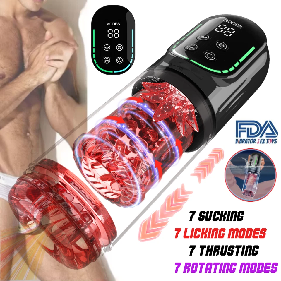 Automatic Male Masturbaters HandsFree Sucking Mastubator Cup Sex Toys for Men - Image 1 of 4