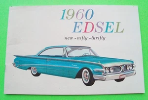 1960 EDSEL FULL LINE DLX 28-pg FARBKATALOG Prospekt CABRIO Waggons XLNT++ - Bild 1 von 12