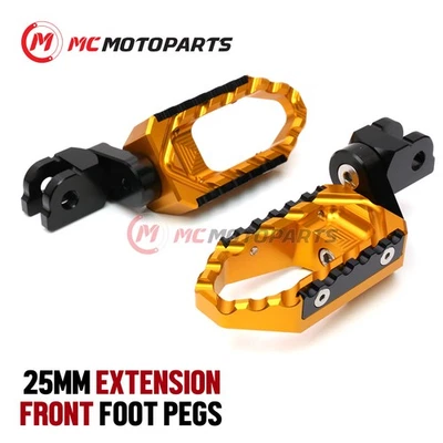 Para Yamaha Tracer 900 GT 2019-2020 estriberas anchas delanteras de 1 pulgada Foto 1 de 4