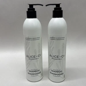 2 Bottles Alice + Co Botanicals Hydrating SHAMPOO Lavender & Eucalyptus 12oz New - Picture 1 of 2