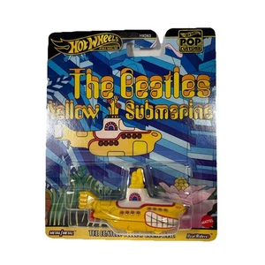 2025 Hot Wheels Pop Culture The Beatles Yellow Submarine Yellow White New! - Picture 1 of 4