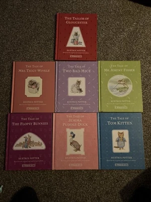 Beatrix Potter The Peter Rabbit Hardback Library Collection Set 7 Books - Image 1 of 4