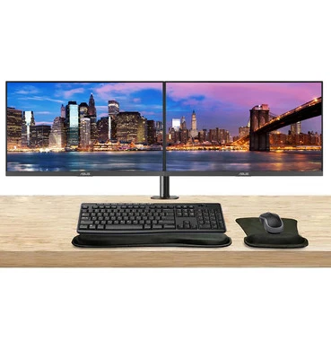 Asus VA24EHF 24-inch FHD LCD Monitor, 2-Pack, Monitor Stand, Keyboard and Mouse - Image 1 of 4