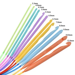 12pcs Knitting Needles Set Weaving Tools Bamboo Circular Knitting Needles with - Picture 1 of 11
