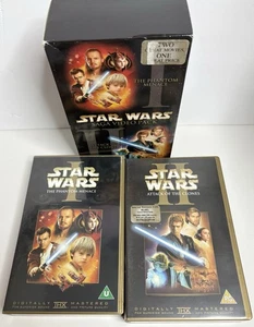 Star Wars I & II Phantom Menace / Attack of the Clones - VHS Boxset Tapes Sealed - Picture 1 of 9