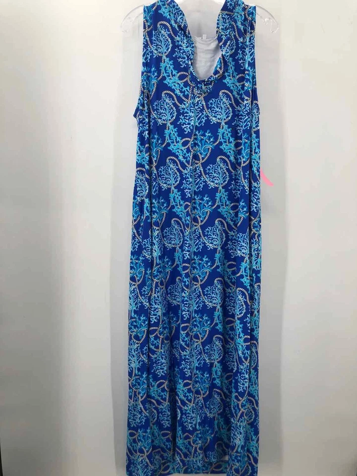 Pre-Owned Lulu B Blue Size 1X Maxi Sleeveless Dress - Image 1 of 3