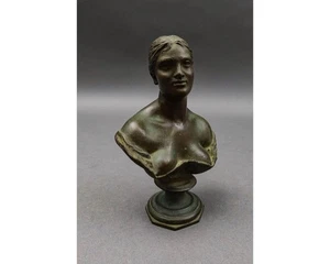 Vincenzo Gemito Neapel Italien Antik Busto Di Donna Bronze Frau Büste Skulptur - Bild 1 von 9