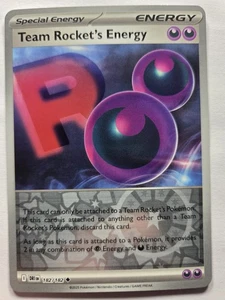 Team Rocket's Energy 182/182 DRI SV10: Destined Rivals non comune Reverse Holo quasi nuovo - Foto 1 di 2