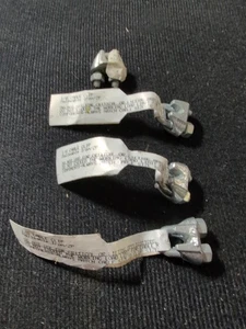 Quattro clip per cavi in fune metallica zincata malleabile, 1/8" - Foto 1 di 1