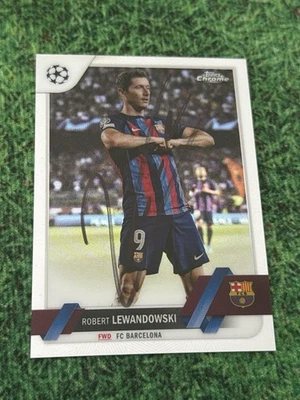 COA Handsignierte Karte ROBERT LEWANDOWSKI Autogramm Zertifikat TOPPS Autograph - Bild 1 von 4