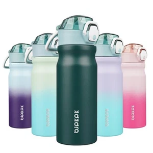 Stainless Steel Insulated Water Bottle With Straw Lid 18oz Reusable Metal The... - Picture 1 of 6