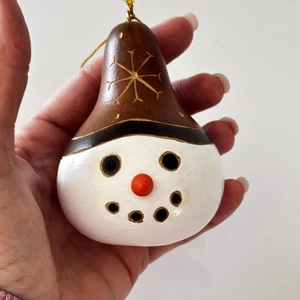 Adorno de calabaza muñeco de nieve - Imagen 1 de 8