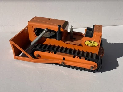 Camión de juguete Tonka Bulldozer gigante años 60 vintage naranja de acero prensado Foto 1 de 4