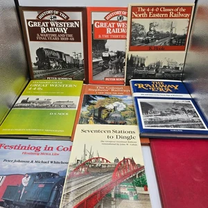 Job Lot 9 Railway Books OS Nock GWR 4-4-0s Colonel Stephens Ffestiniog Set - Picture 1 of 17