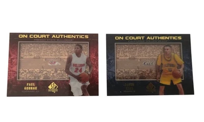 Baloncesto auténtico SP 2013 Paul George Jason Kidd en la cancha inserto auténtico  Foto 1 de 4