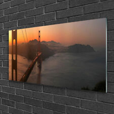 Print on Glass Wall art 100x50 Picture Image Bridge Architecture