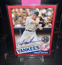⚪ 2020 Topps Series 1 Hideki Matsui 35th Anniversary Auto #13/25 OF Yankees ⚪