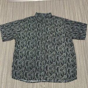 Cambridge Classic Hawaiian Shirt Mens XXL 2XL Lightweight Camp Floral Palm Rayon - Picture 1 of 9