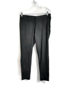 Soft Surroundings NWT Womens Medium Steel Grey Micro Suede Stretch Leggings - Picture 1 of 7