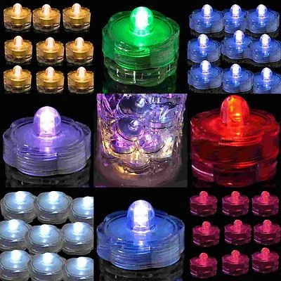 40 SÚPER Brillantes LED Floral Luz de Té Batería Sumergible Floralyte Fiesta Boda Foto 1 de 2