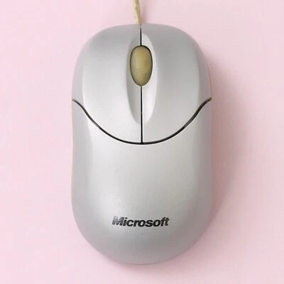 Microsoft Mini Notebook USB Compact Optical Mouse 1016 with Scroll Wheel Silver - Image 1 of 4
