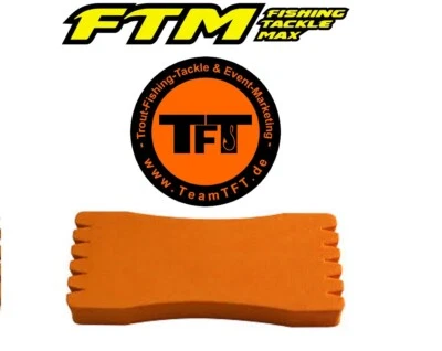 FTM /TFT Montageaufwickler -Vorfachaufwickler- Wickelbrettchen 12,5x5,5x1 orange