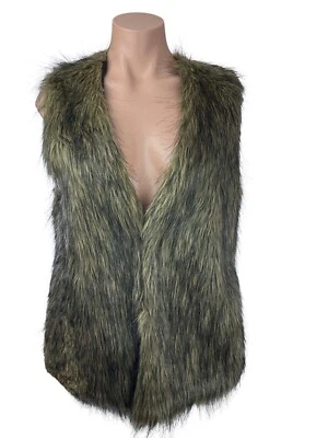 Chaleco Jack BB Dakota Imitación Piel Marrón/Negro Talla M Cierre Gancho y Ojo Arcílico/Poliéster Foto 1 de 4