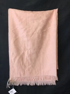 Coach Scarf Wrap F76394 Women Signature C Logo Wool / Silk Blush2 Pink $178 - Picture 1 of 9