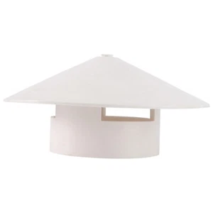 Mikikit PVC Rain Hat 3" Roof Vent Cap Cowl Rain Cover Mushroom Shaped Chimney... - Picture 1 of 9