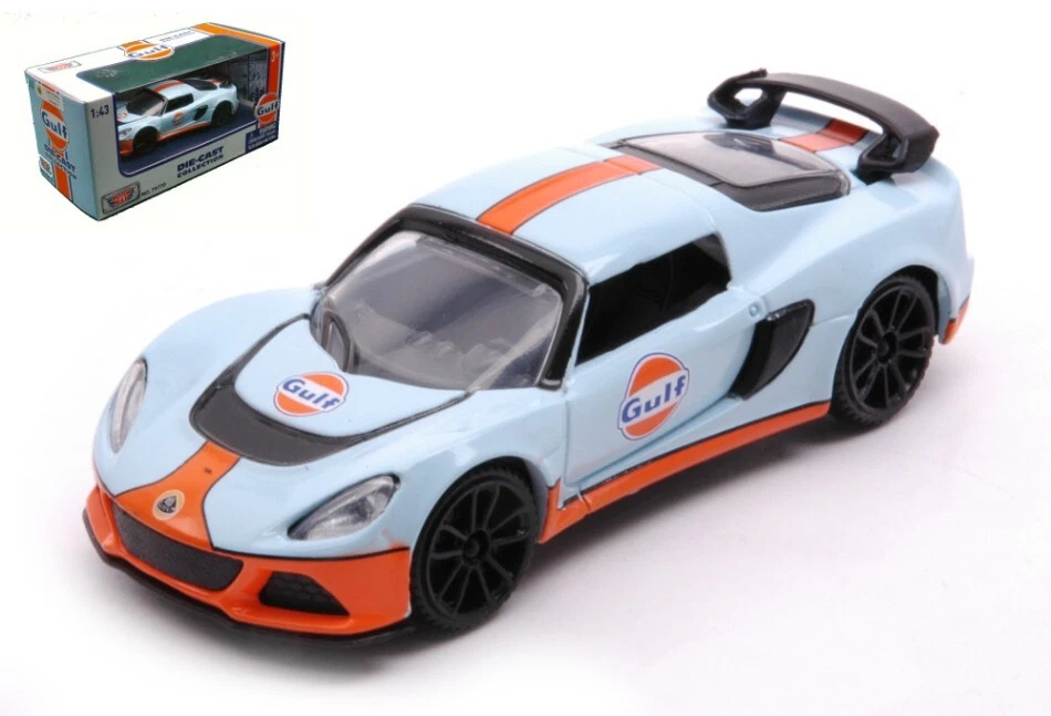 MotorMax LOTUS EXIGE WITH GULF LIVERY LIGHT BLUE/ORANGE 1:43 - Immagine 1 di 1