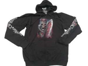 Sweat à capuche zippé Rock Eagle Skull King Taille M   fin de stock📌4a. - Imagen 1 de 4