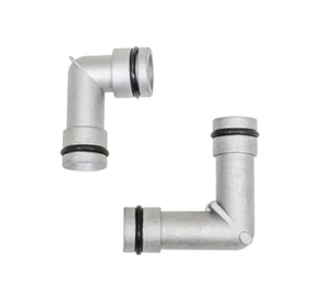 ZZPerformance HVAC Heater Hose Connector Aluminum Coolant Elbows 3.8L GM 3800 - Picture 1 of 4
