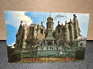 Disney World Mansión Embrujada Matasellos 1975 Foto Real Postal RPPC - Imagen 1 de 4