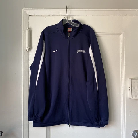 RARE Nike Team UConn Huskies NCAA Full Zip Jacket Mens XXL Cover