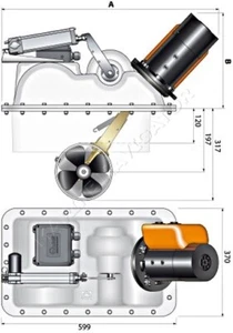 QUICK Retractable Bow Thruster GRP Mounting Flange - Bild 1 von 1