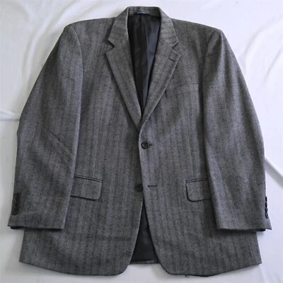 Blazer Botany 500 42R Gris Espiga 100% Lana de Cordero Abrigo Deportivo Traje Chaqueta Foto 1 de 4