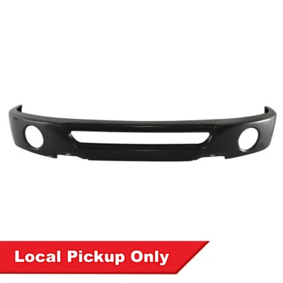 New Front Black Steel Bumper W/ Fog Light Holes For 06-08 Ford F-150 FO1002401 Foto 1 de 3